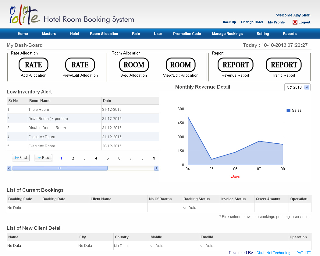 Online Hotel Booking System